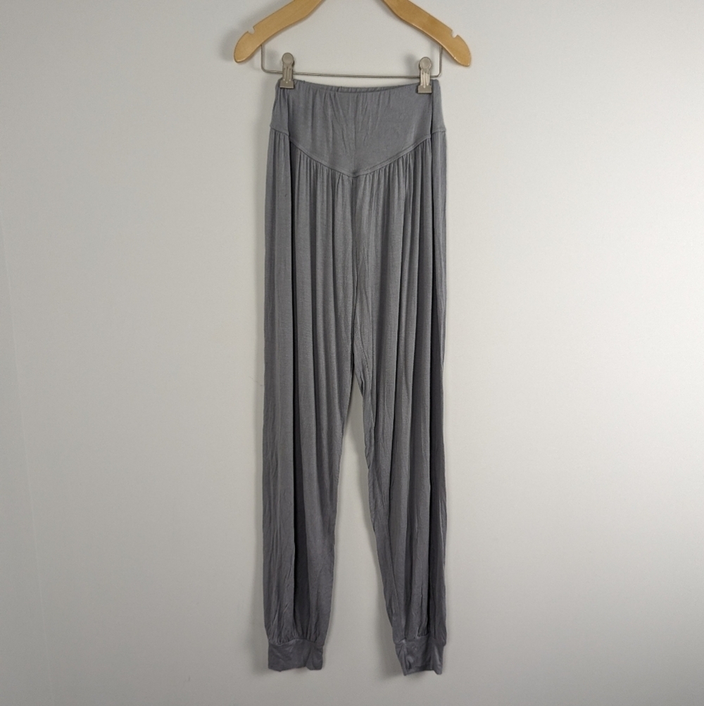 Soft Heather Grey Jogger-Style Pajama Pants - Women’s Size S Loungewear